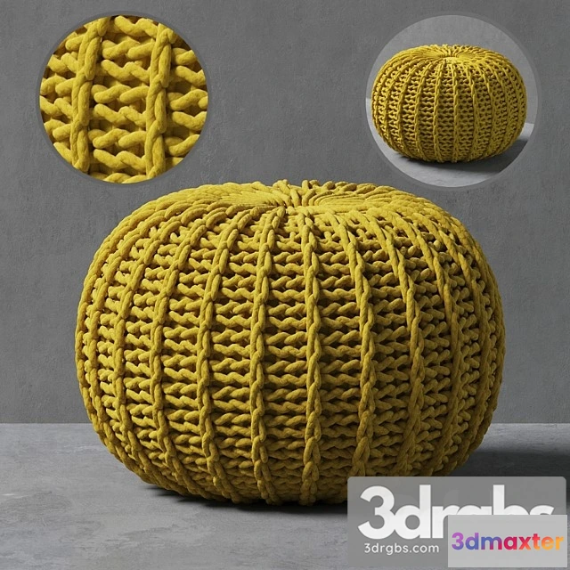 955004 - Knitted pouf 2