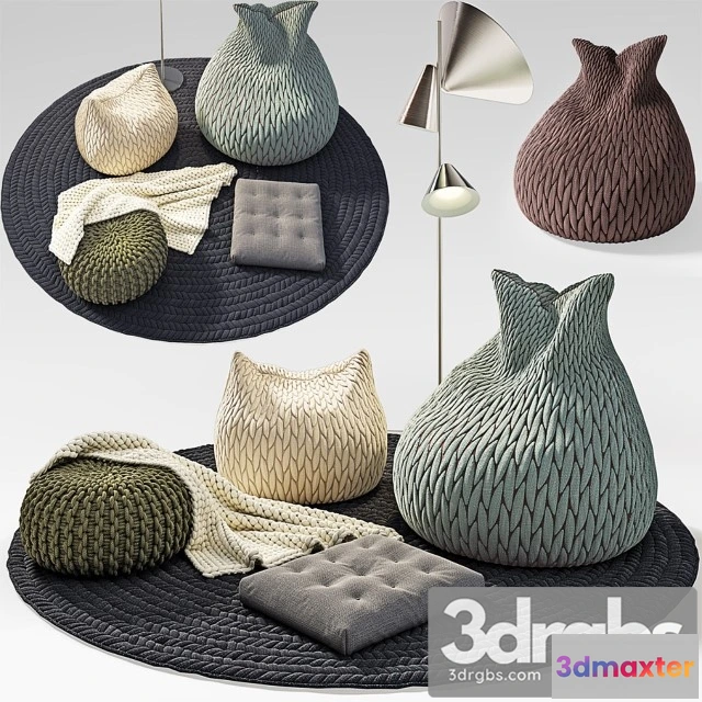 955008 - Knitting Pouf