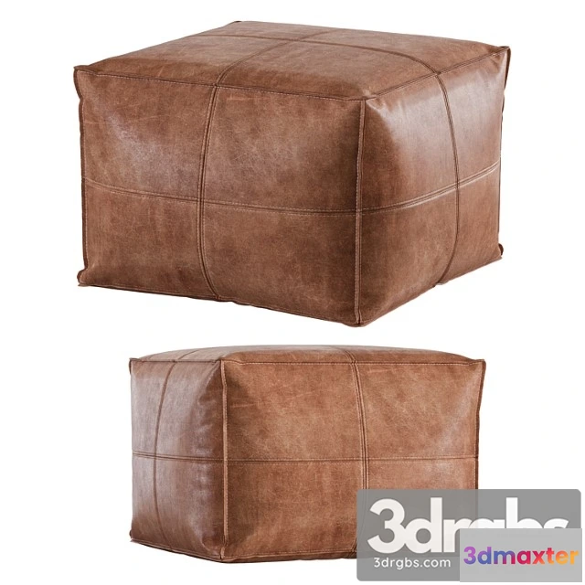 955056 - leather pouf