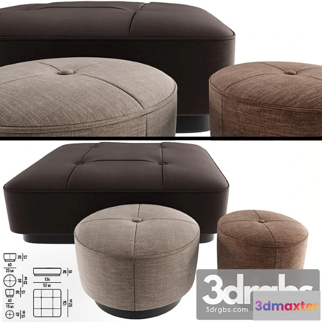 955176 - Minnoti jacques poufs fabric 2