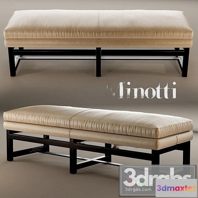 955206 - Minotti Leather Bench