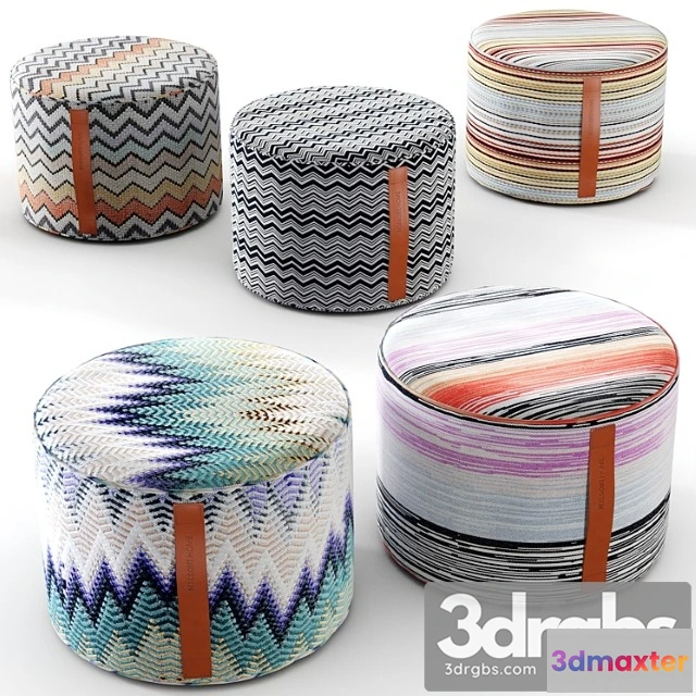 955222 - Missoni home poufs 2