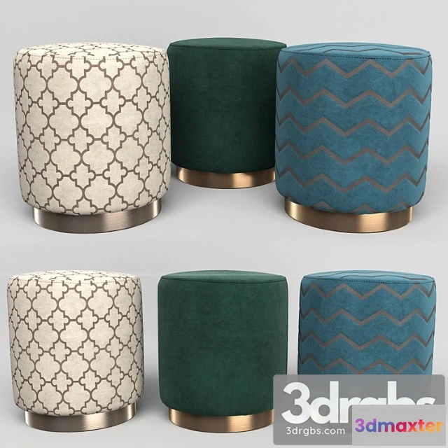 955322 - Opal Cream Moroccan Ottoman 2