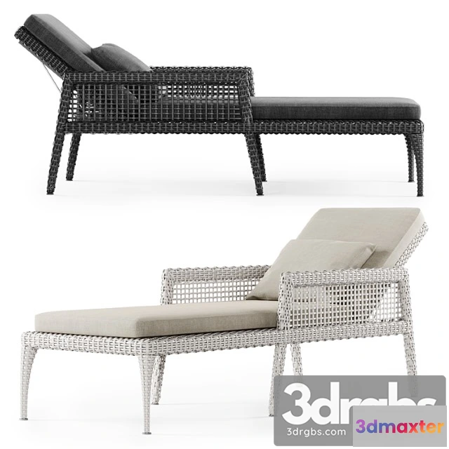 955652 - Rattan Chaise Lounge Dr50 Shezlong Iz Rotanga