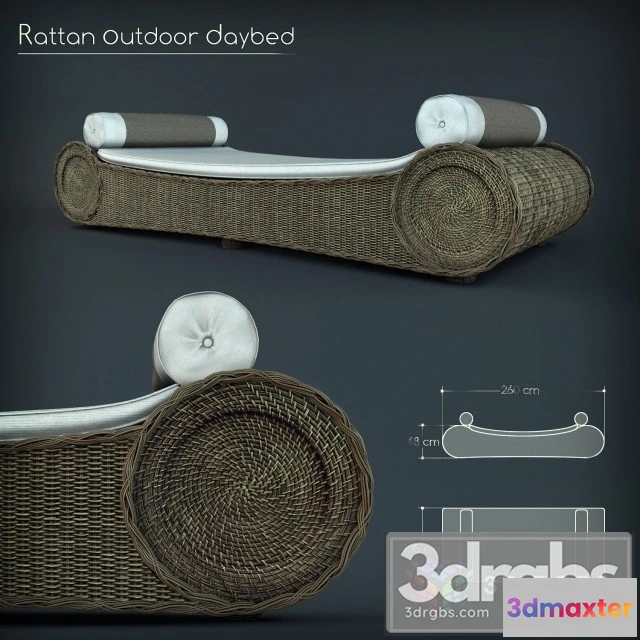 955656 - Rattan Outdoor Daybed