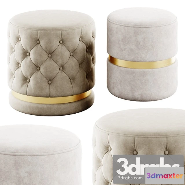 955740 - Round Ottomans by Inspire