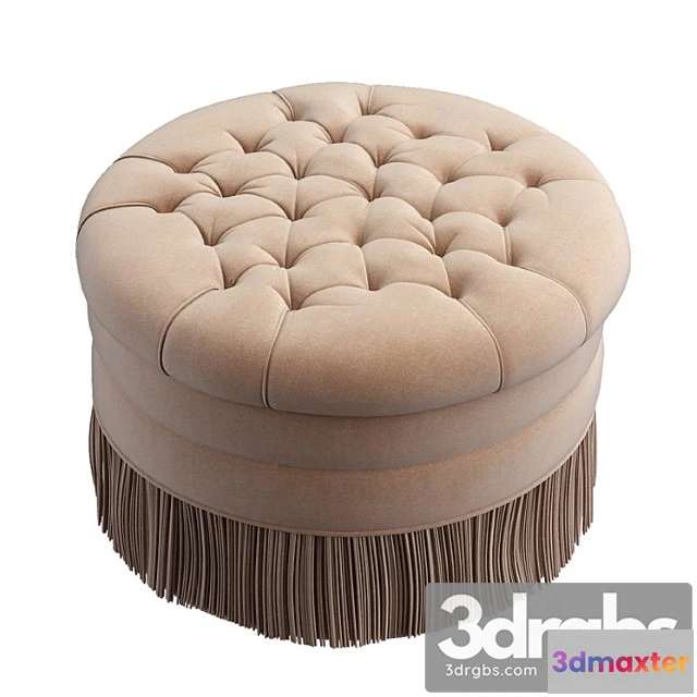 955744 - Round tufted ottoman 2