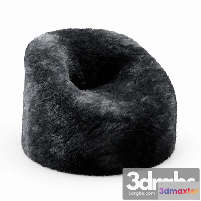 955810 - Sheepskin beanbag gray 2