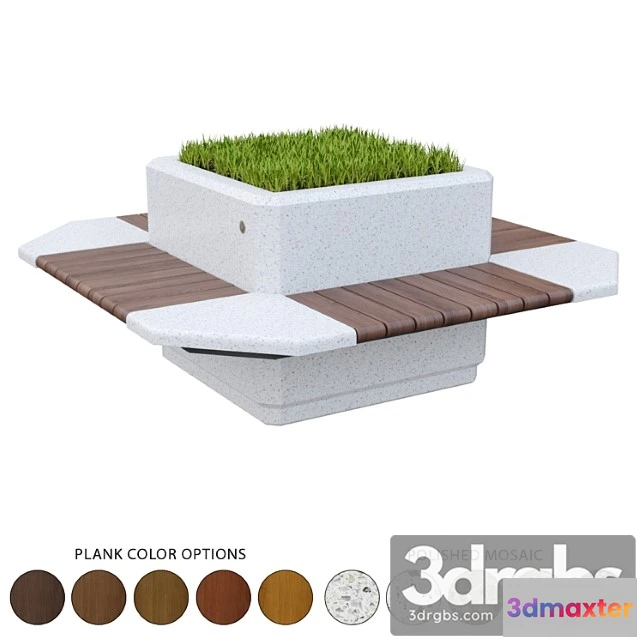 955870 - Square Planter Bench 227