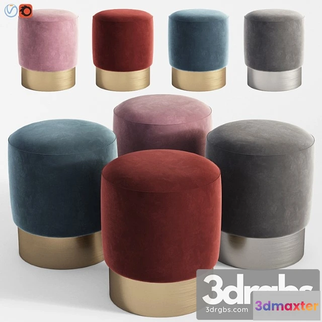 955892 - Stool Pall Mall Eichholtz