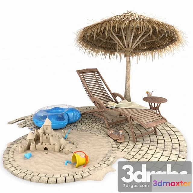 955904 - Summer beach and pool set 2