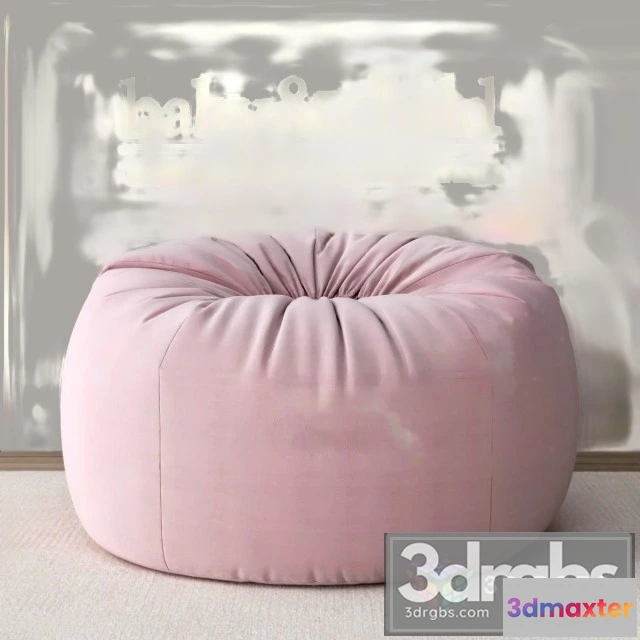 956046 - Washed Velvet Bean Bag