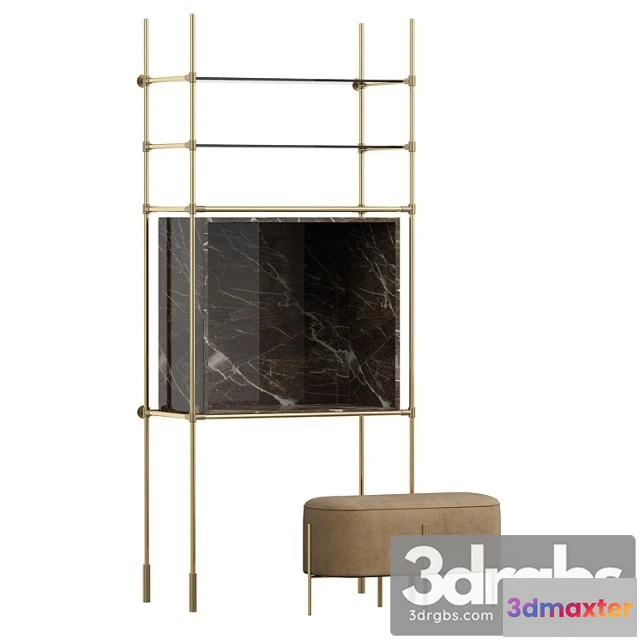 1033526 - Rack with a padded stool 3 in 1 from my imagination