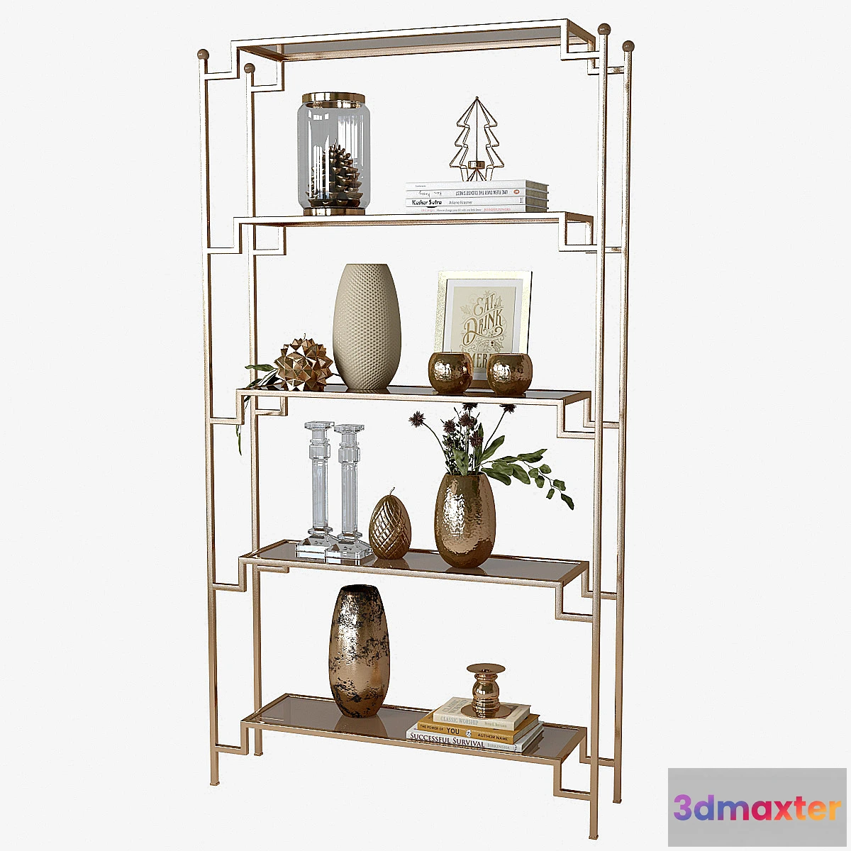 1288138 - decor shelf set 3D Max