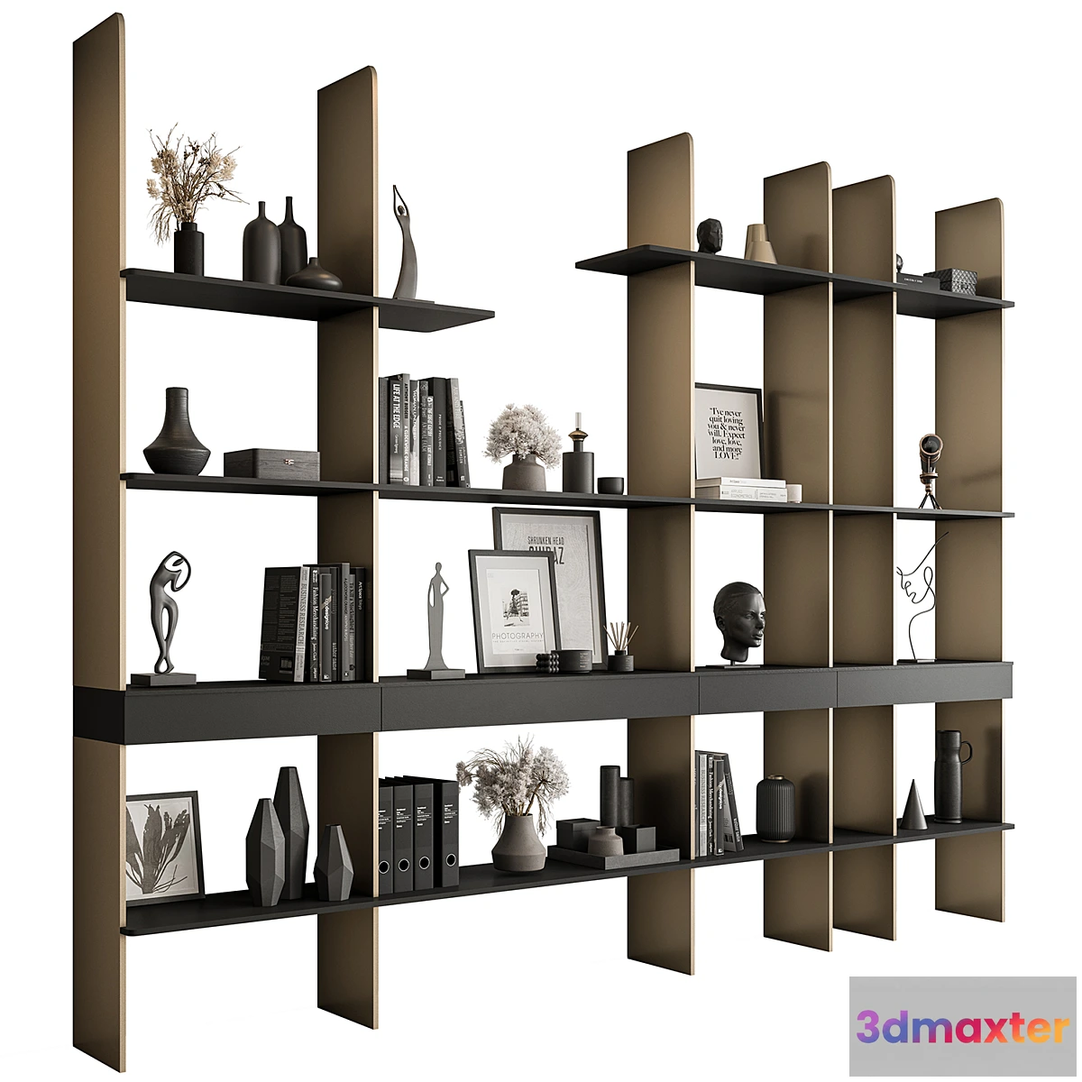 1293243 - Shelves Decorative - Rack Set 18 3D Max