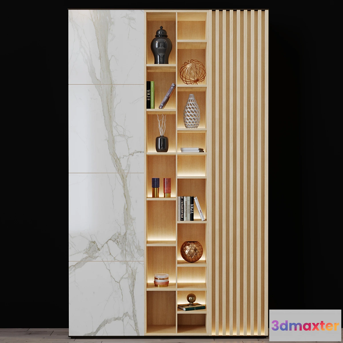 1295312 - Shelving with decor 3 - No.2 3D Max