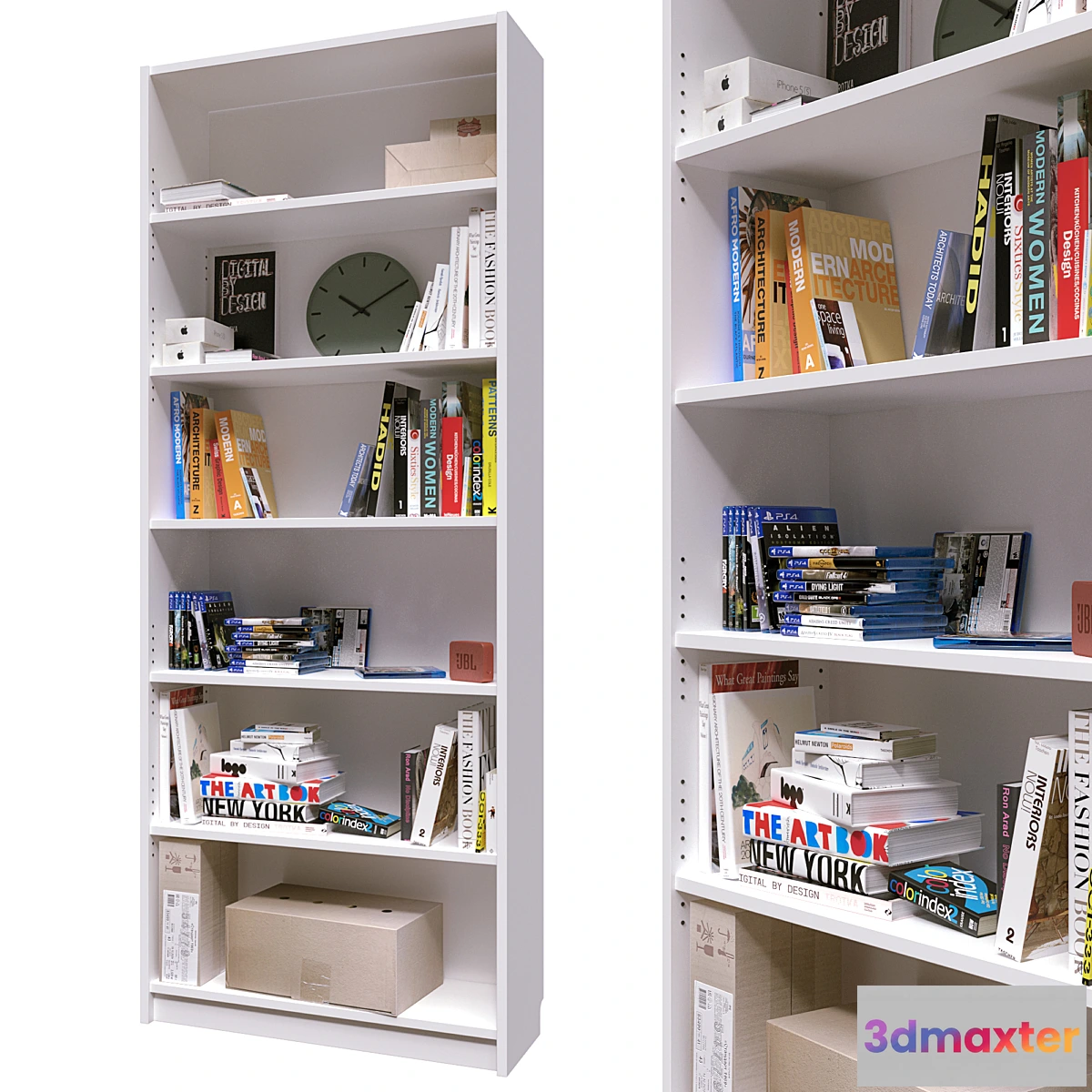 1309378 - Shelving _ bookcase IKEA 3D Max