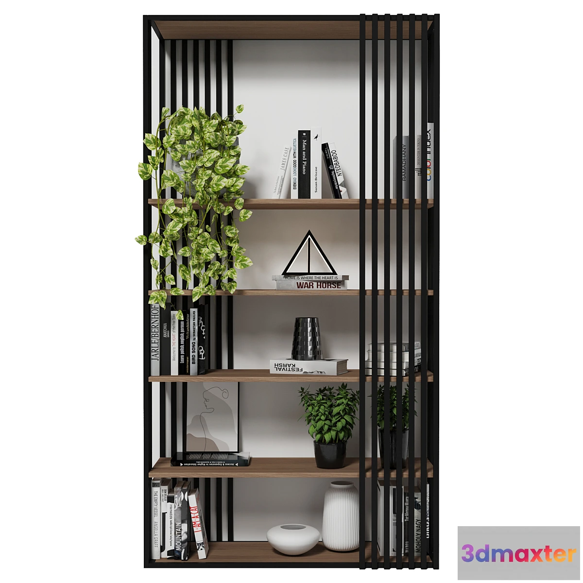 1332376 - Rack and Bookcase 90 3D Max