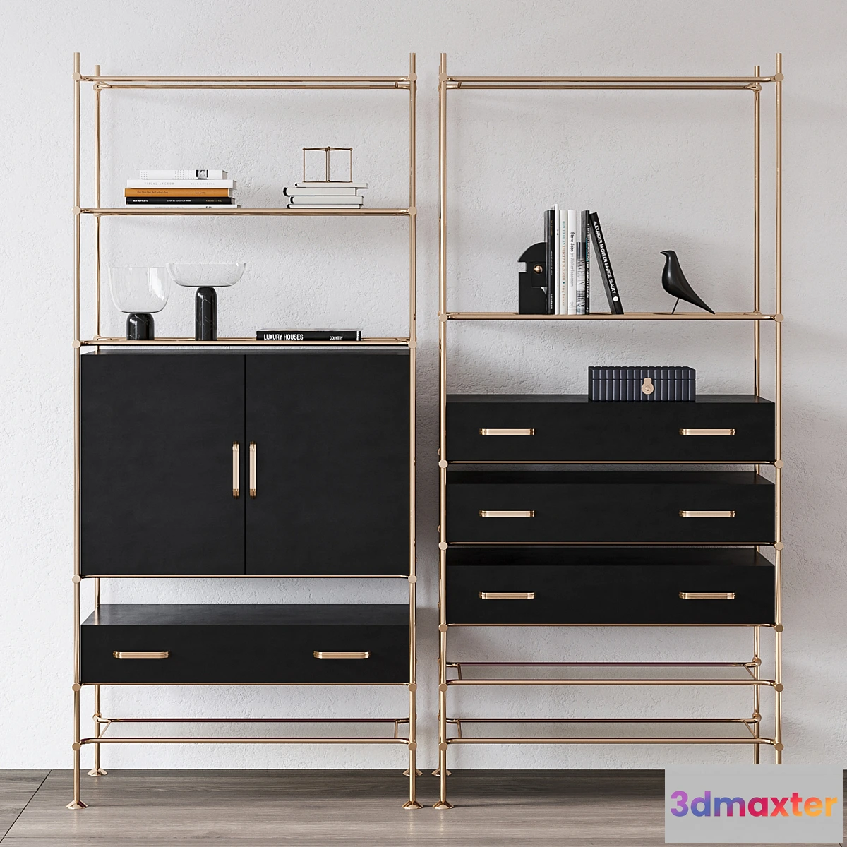 1350829 - Essential Home Delightfull Mulligan bookcase 3D Max