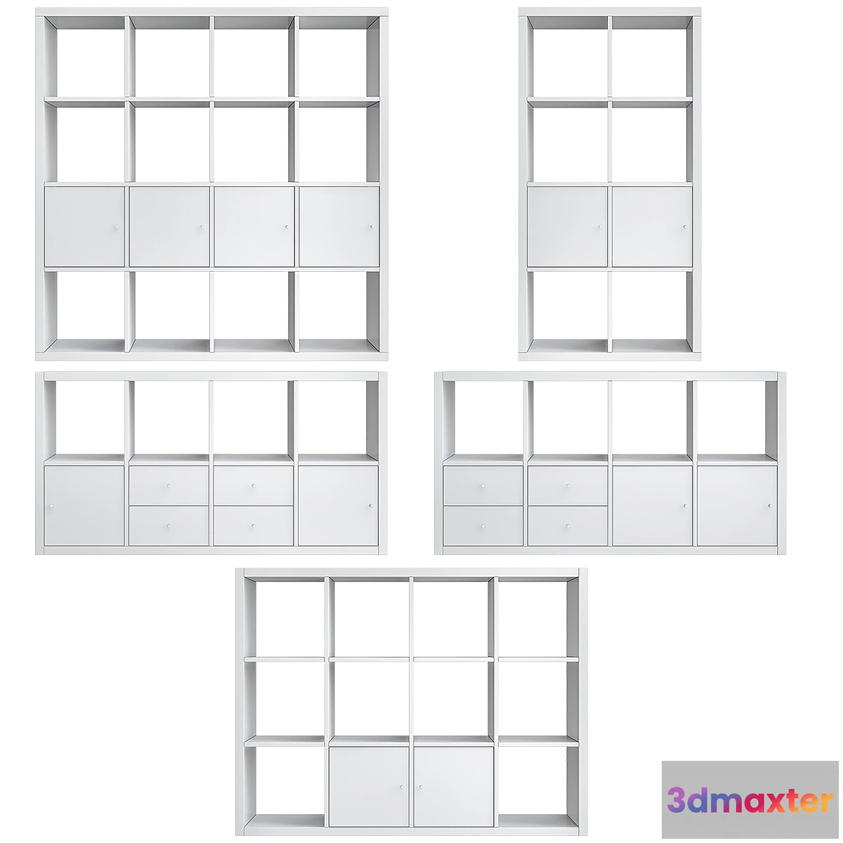 1353970 - Ikea Kallax Set 3D Max