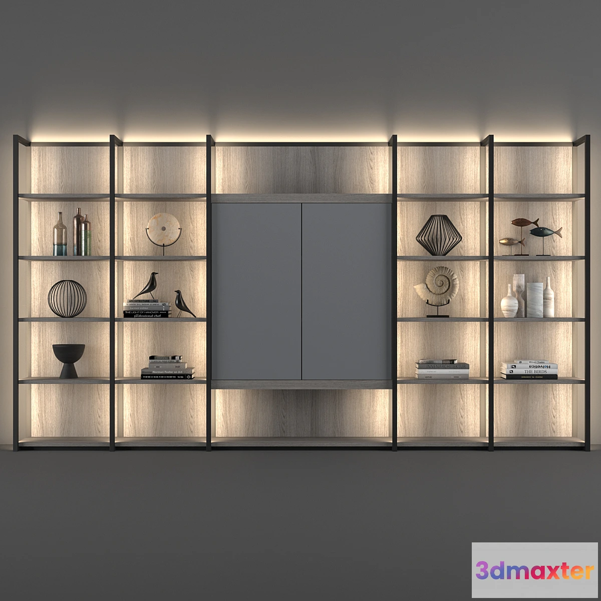 1354757 - Natevo Continuum bookcase (Flou) 3D Max