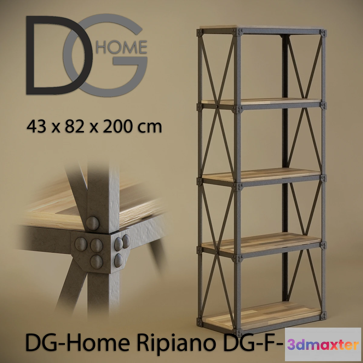 1393406 - Metal racks DG-Home Ripiano DG-F-BC08 3D Max