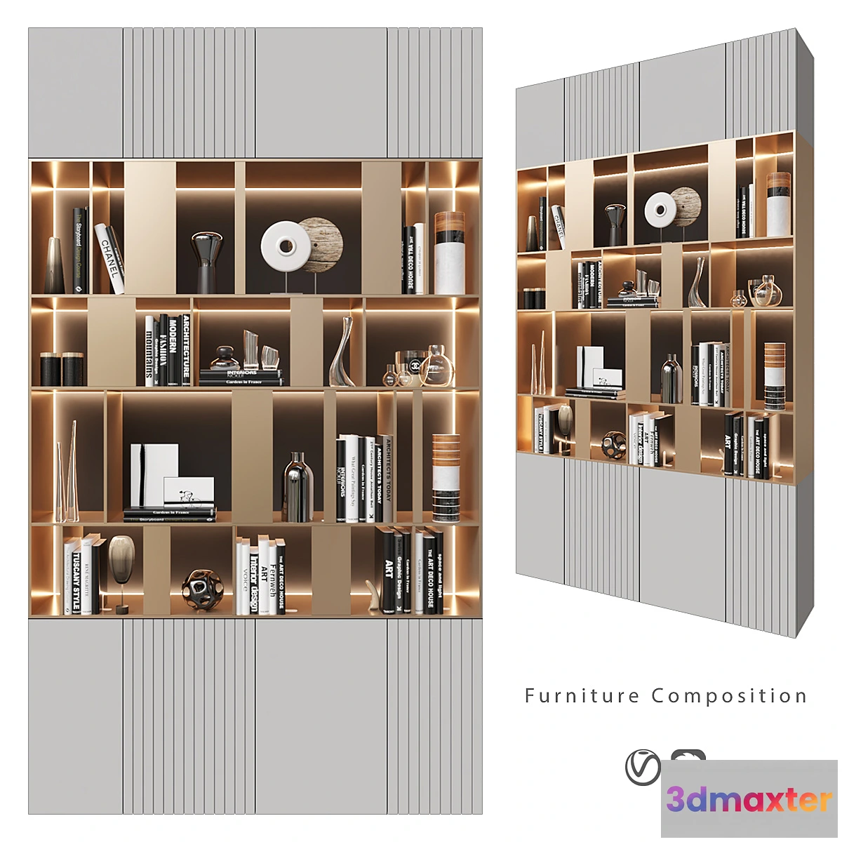 1404872 - Furniture composition  398 3D Max