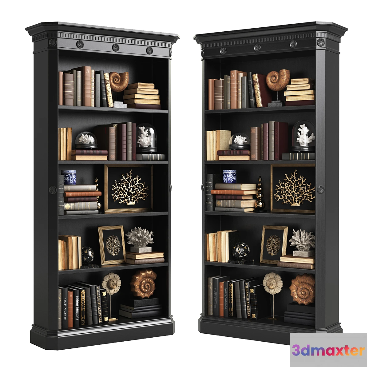 1411934 - Ralph Lauren BROOK STREET BOOKCASE 7610-49 3D Max
