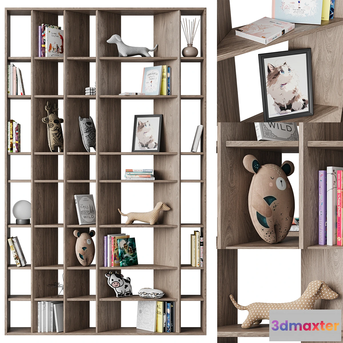 1414392 - Bookcase for childrens room 2 3D Max