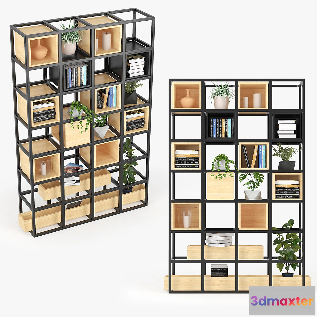 1424512 - metal racks in the interior 3D Max