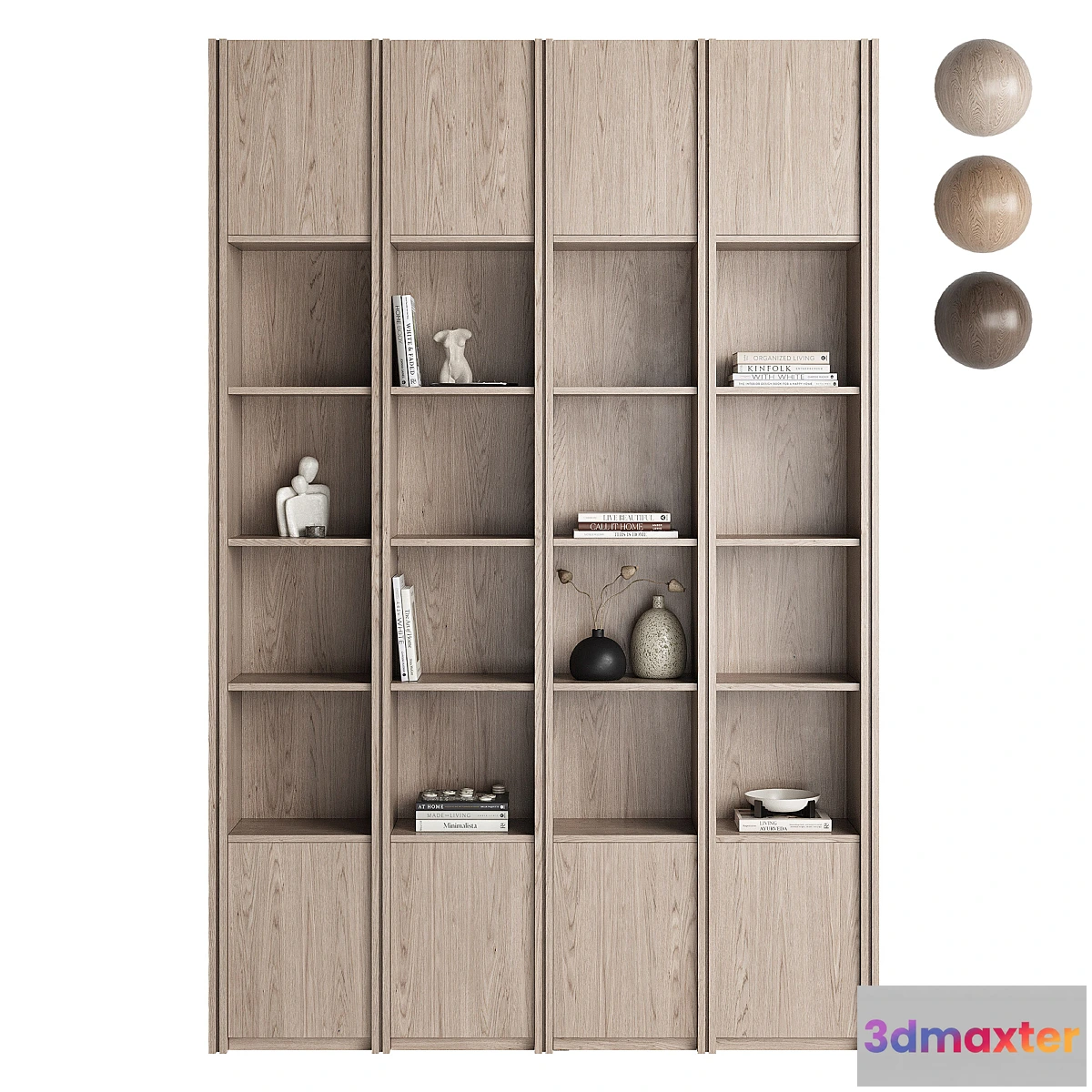 1430650 - Built-in bookshelf 002 KM 3D Max