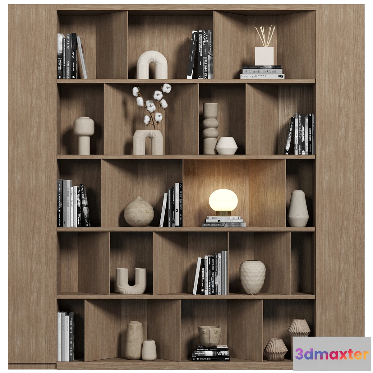 1440136 - Cabinet with shelves 082 3D Max