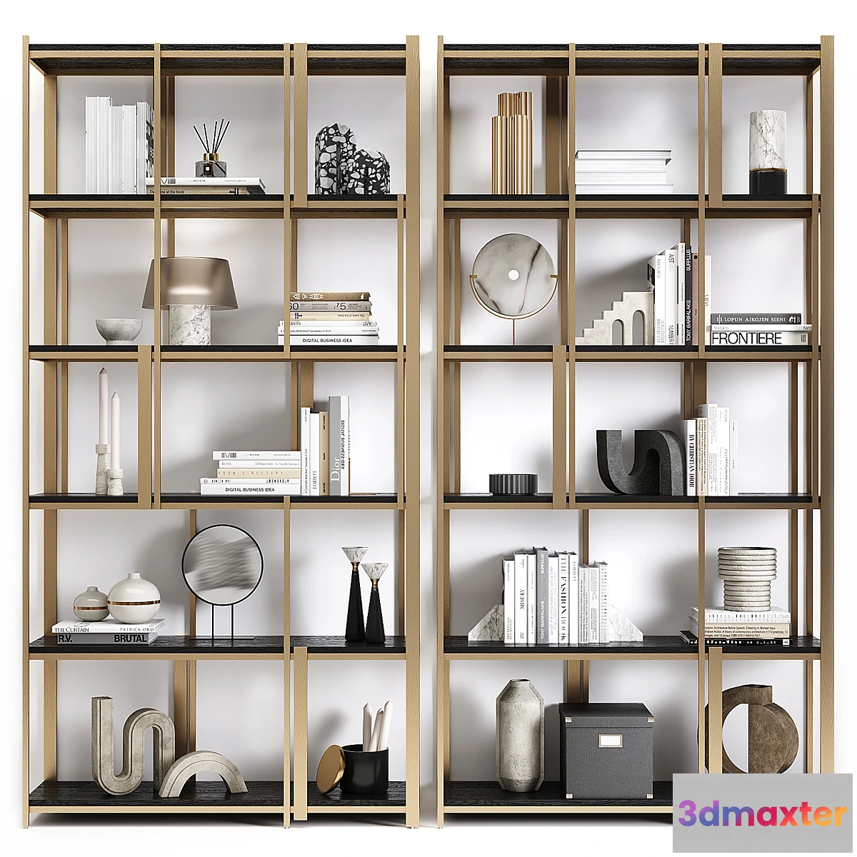 1454912 - Bookcase Leira 3D Max