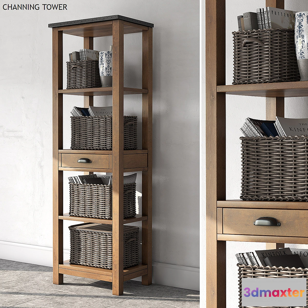 1469008 - Pottery barn CHANNING TOWER 3D Max