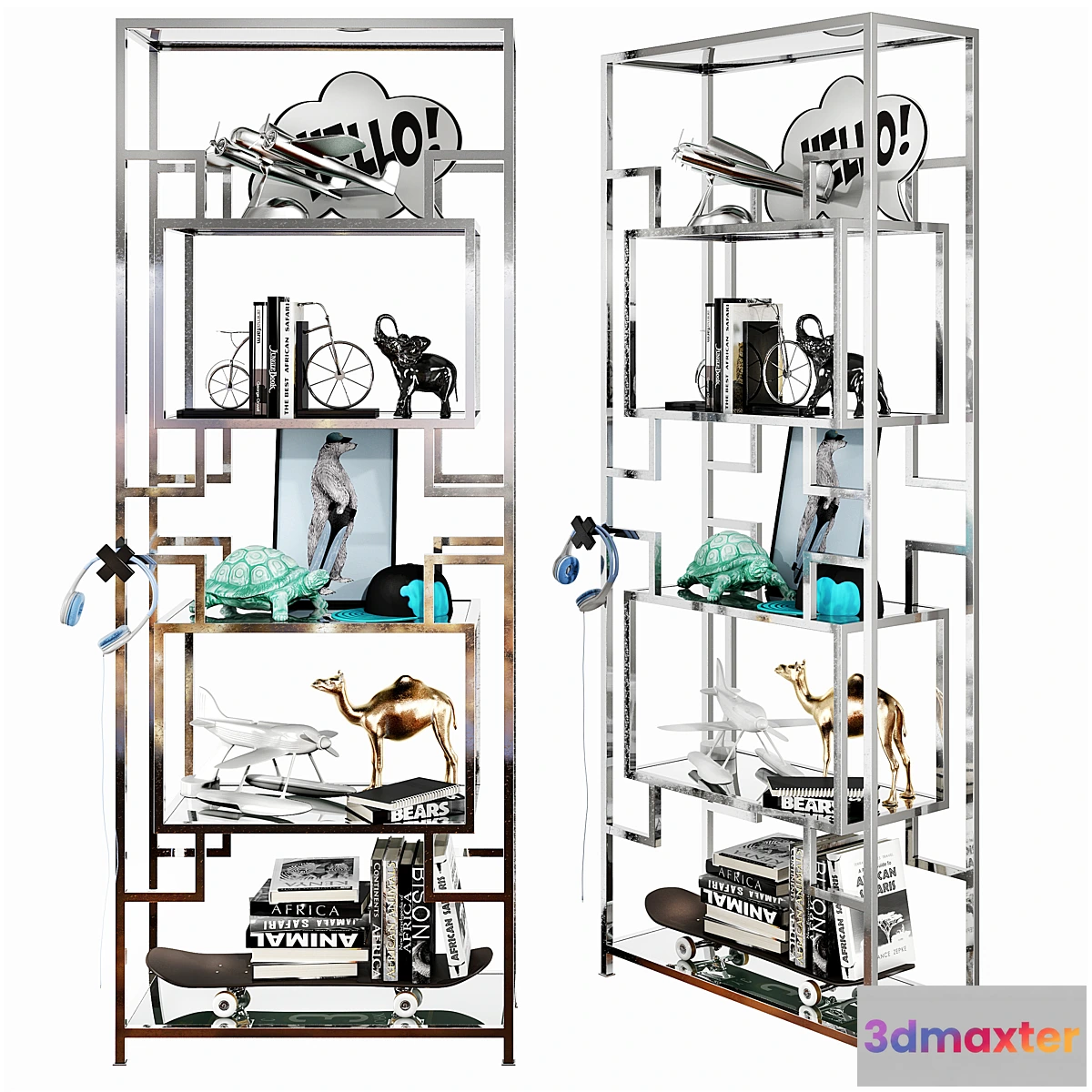 1476612 - Kids bookcase set 01 3D Max