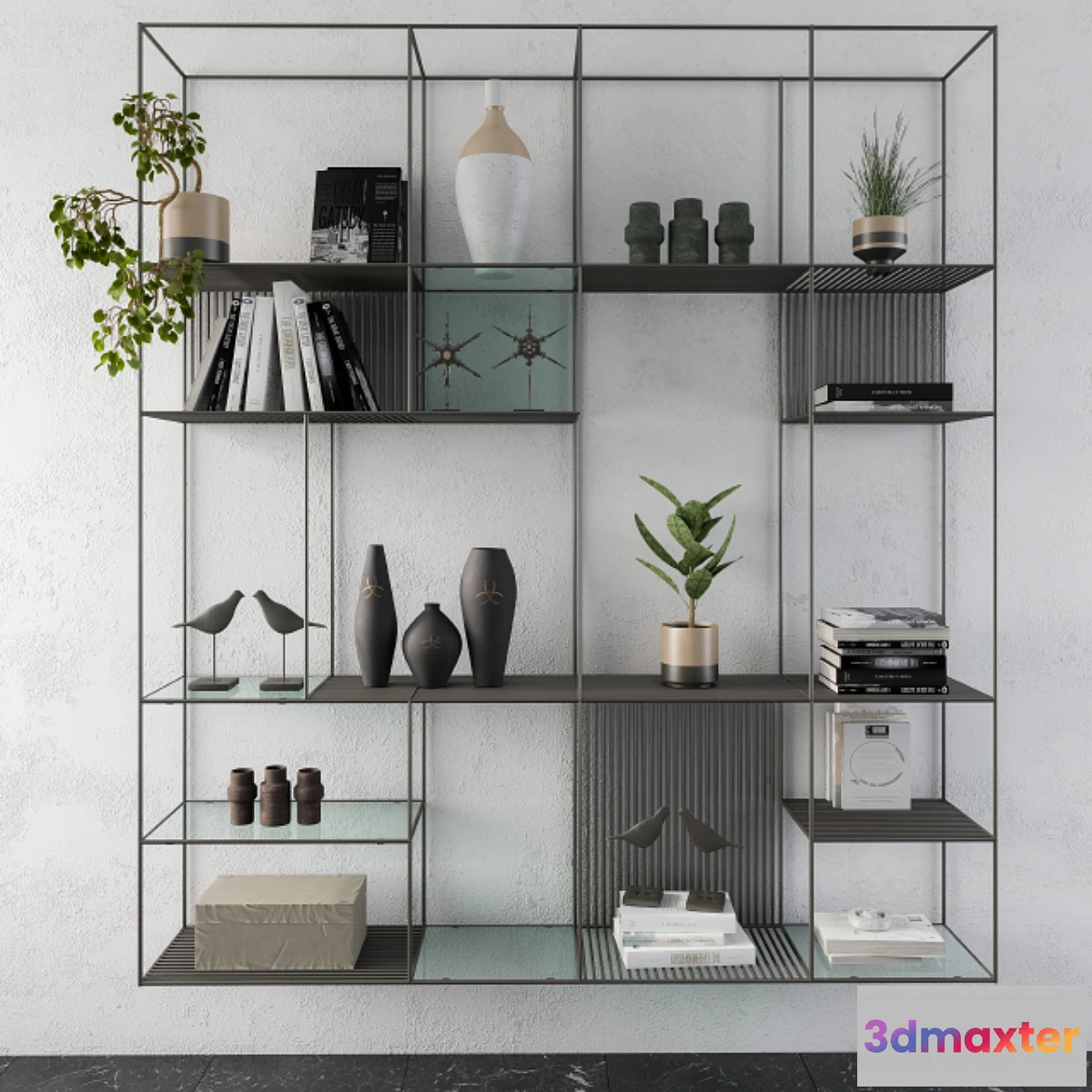 1478236 - Metal Shelves Decorative 3D Max