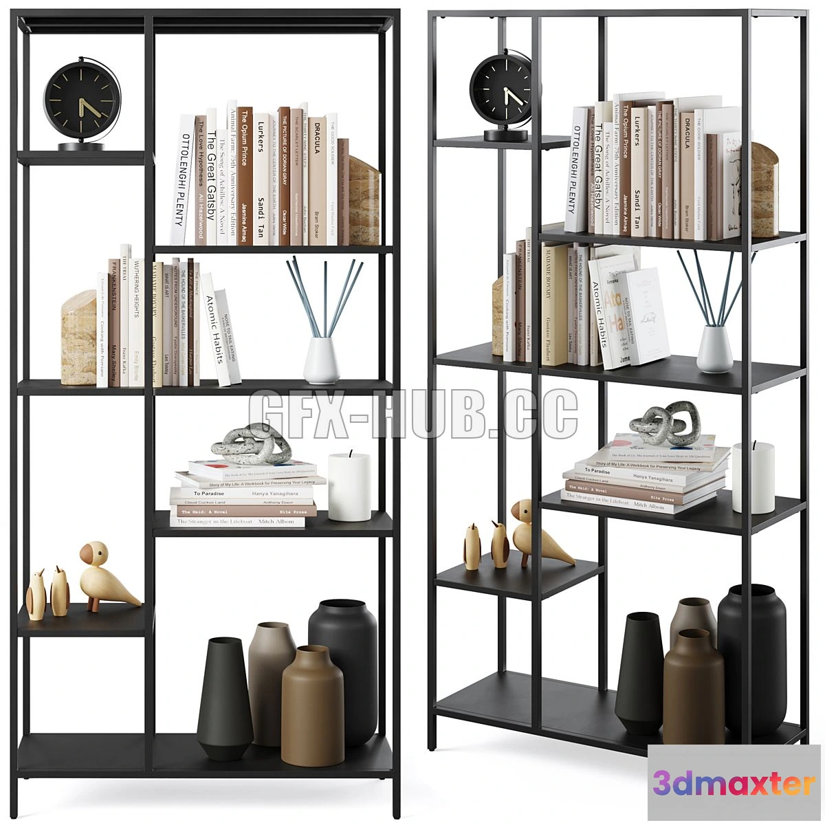 1541257 - Bookcase Newcastle by Actona 3D Max