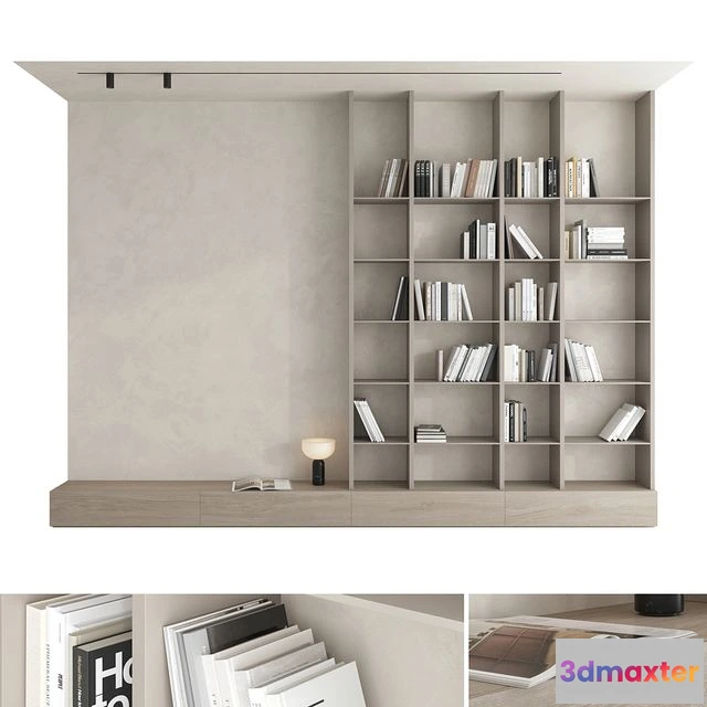 1548305 - Bookcase set 01 3D Max