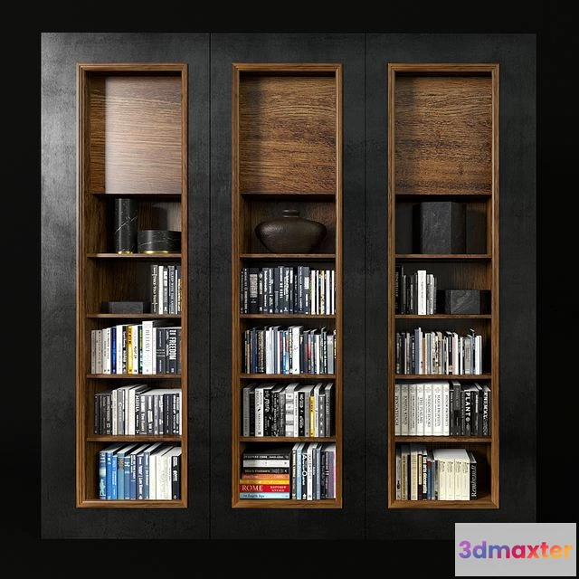 1553439 - Modern bookcase 3D Max