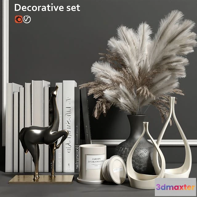 1558221 - Decorative set with home fragrances 3D Max