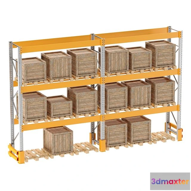 1559681 - PALLET STORAGE RACK 3D Max
