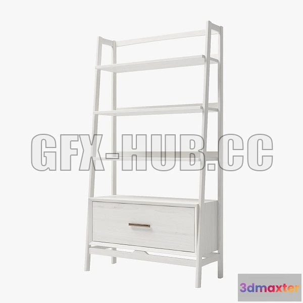 1568282 - West Elm Mid Century Bookshelf 3D Max