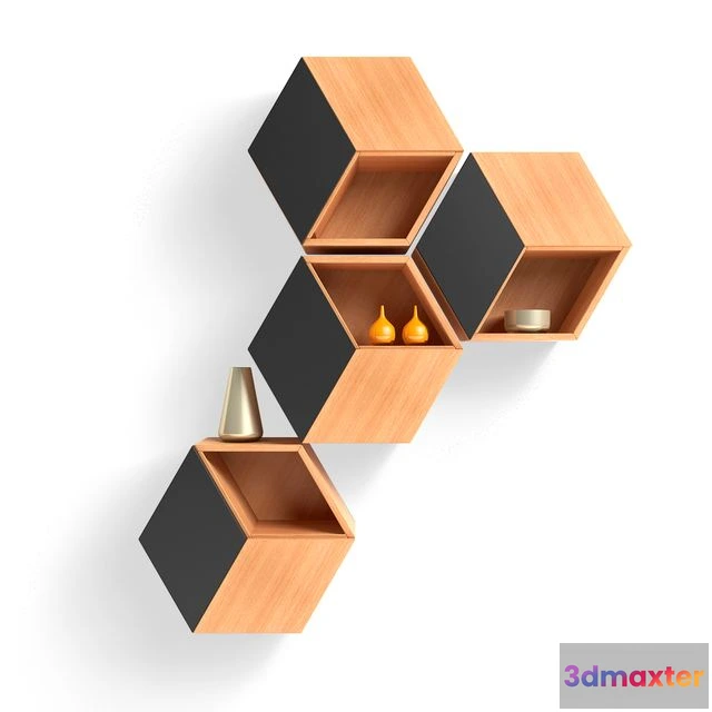 1568358 - Shelf Cabinets 3D Max