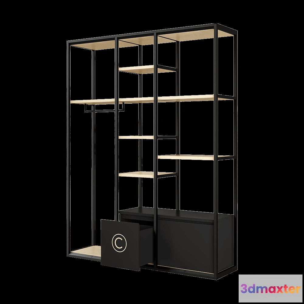 1627928 - CPRN HOMOOD - Shelving Art.S512 3D Max