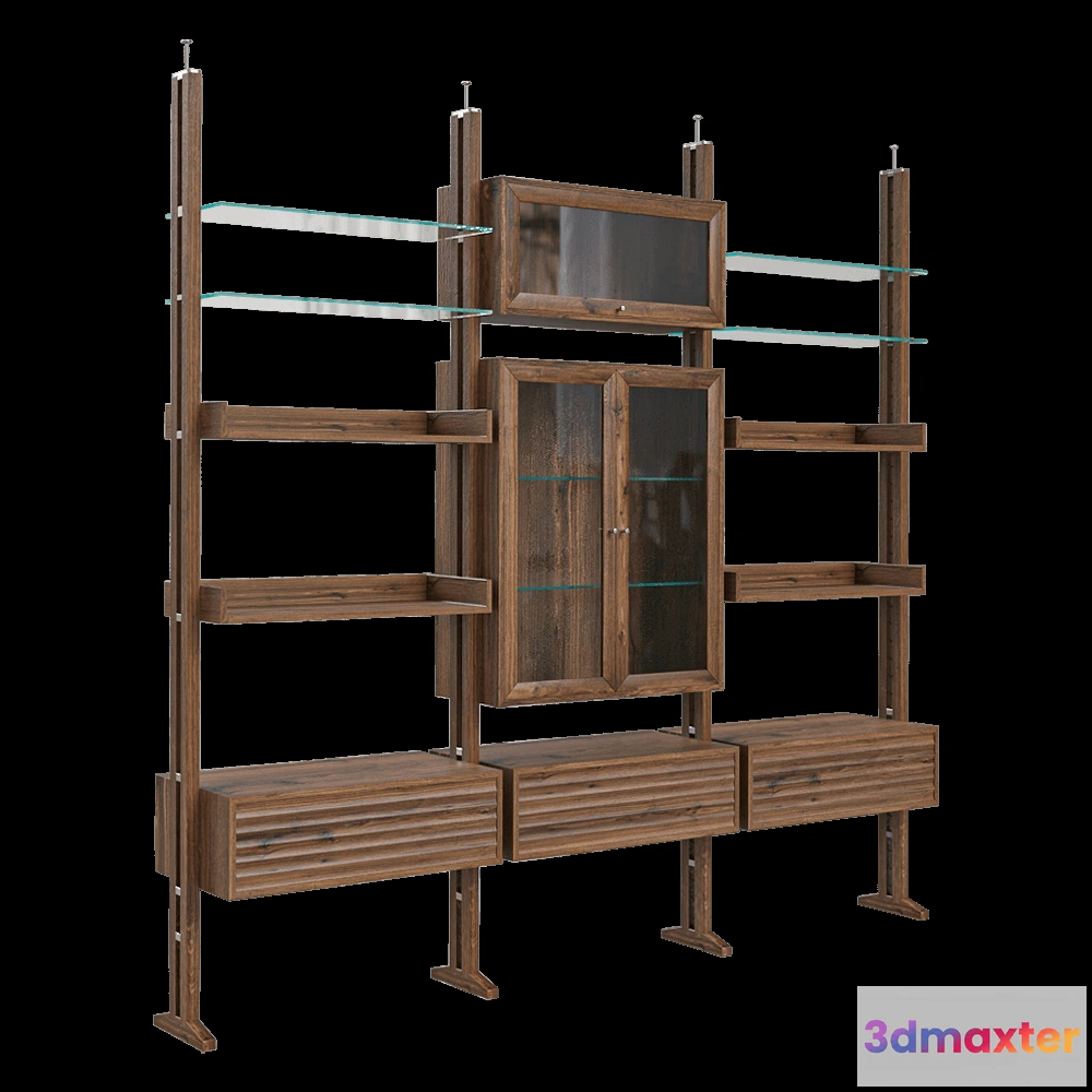 1627932 - Dale Italia  - Shelving unit Elle 3D Max