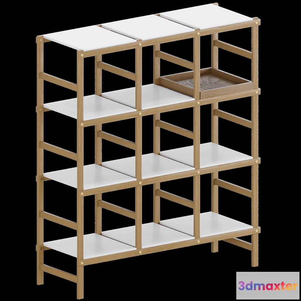 1627958 - Design House Stockholm - Bookshelf Frame High 3D Max