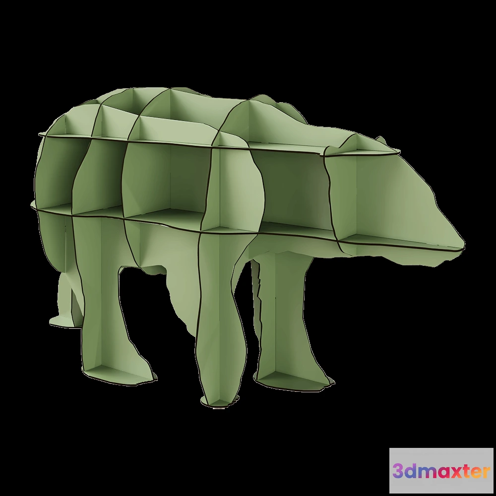 1628052 - ibride - Bookshelf June 3D Max