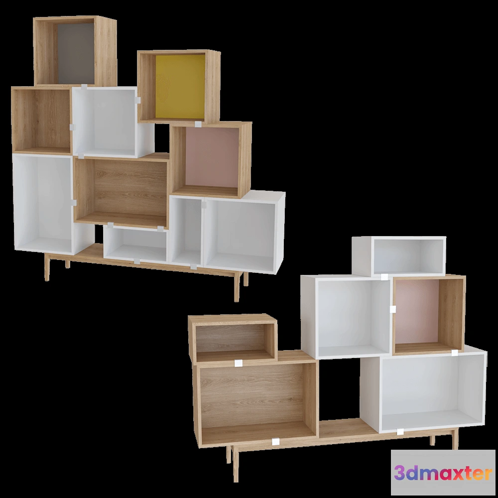 1628140 - Muuto - Stacked storage system 3D Max