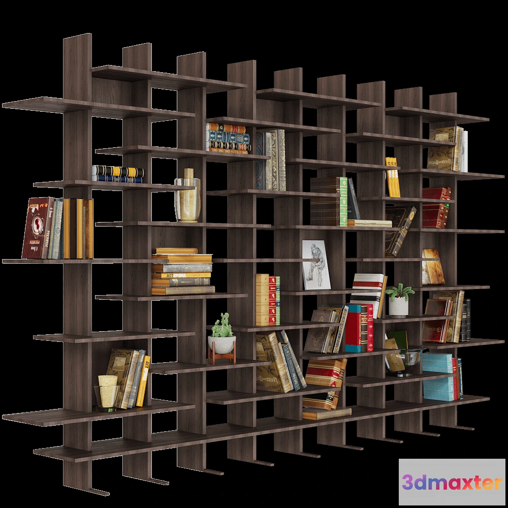 1628184 - Pacini & Cappellini  - Modular bookcase Elisabeth 3D Max