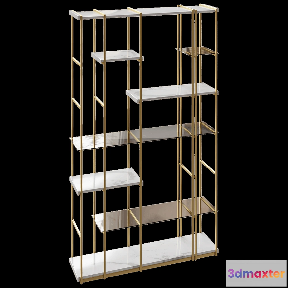 1628190 - Paolo Castelli - Bookcase Socrate 3D Max